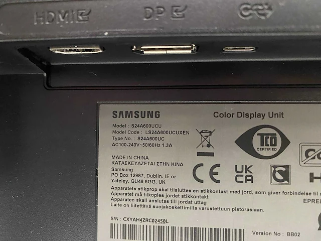 2x samsung s24a600ucu - 24" monitor op voet - dp, hdmi - afbeelding 7 van  15