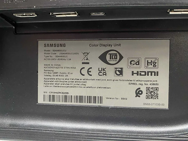 2x samsung s24a600ucu - 24" monitor op voet - dp, hdmi - afbeelding 5 van  15