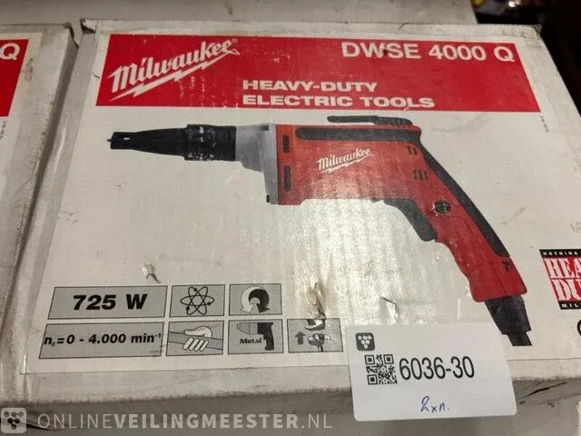 2x schroevendraaier voor gipsplaattoepassingen milwaukee, dwse 4000 q - afbeelding 4 van  6