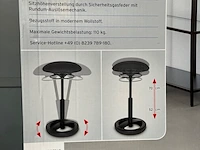 2x seat trainer, extra hoge bureaustoel, fitnesskruk living art - afbeelding 3 van  3