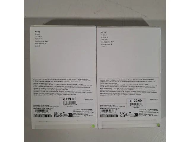 2x set a 4x tracker, apple, airtag a2187 - afbeelding 2 van  4