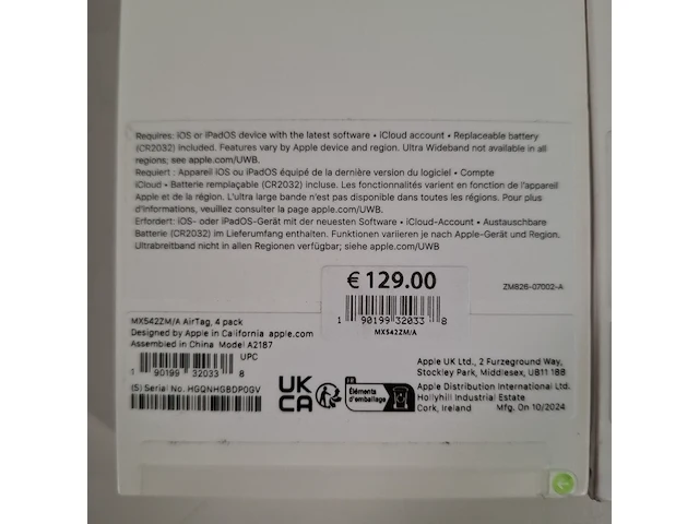 2x set a 4x tracker, apple, airtag a2187 - afbeelding 3 van  4