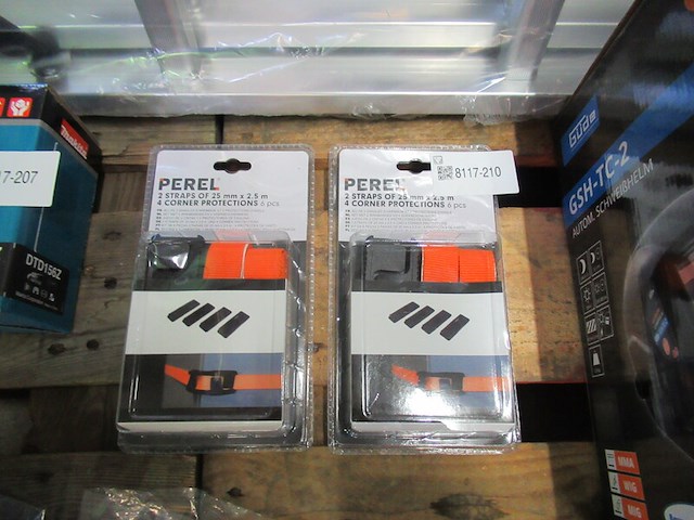 2x set spanbanden perel - afbeelding 3 van  3