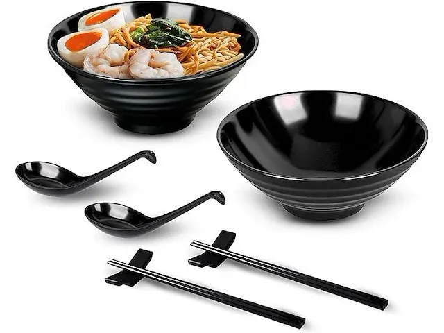 2x set v 2 ramenkom 1,6l met accessoires zwart - afbeelding 1 van  4