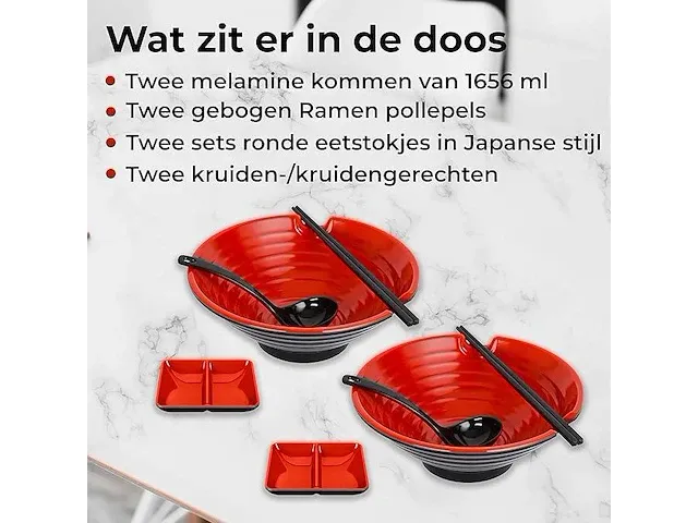 2x set v 2 ramenkom 1,6l met accessoires zwart - afbeelding 3 van  4