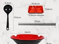 2x set v 2 ramenkom 1,6l met accessoires zwart - afbeelding 4 van  4