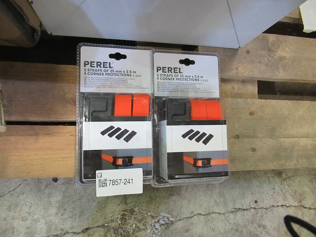 2x sets spanbanden, perel - afbeelding 1 van  3