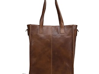 2x shopper dstrct, raider, cognac - afbeelding 2 van  4