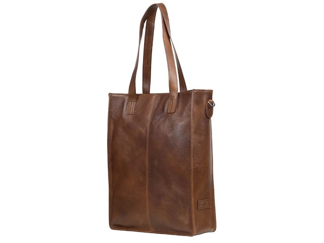 2x shopper dstrct, raider, cognac - afbeelding 3 van  4