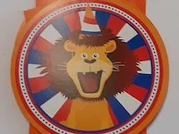2x slinger oranje met leeuwen 2 meter - afbeelding 1 van  3