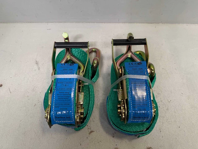 (2x) spanband 5 ton 9 meter grote partij op voorraad - afbeelding 1 van  2