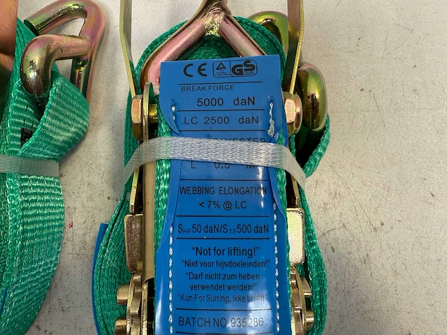 2x spanband 5 ton 9 meter - afbeelding 2 van  2