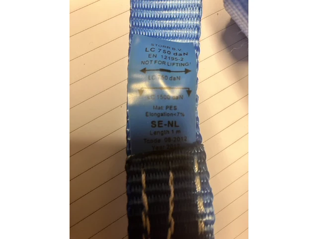 2x spanband met ratelstuk 25mm breed 4mtr,. plus 1mtr. - afbeelding 8 van  11