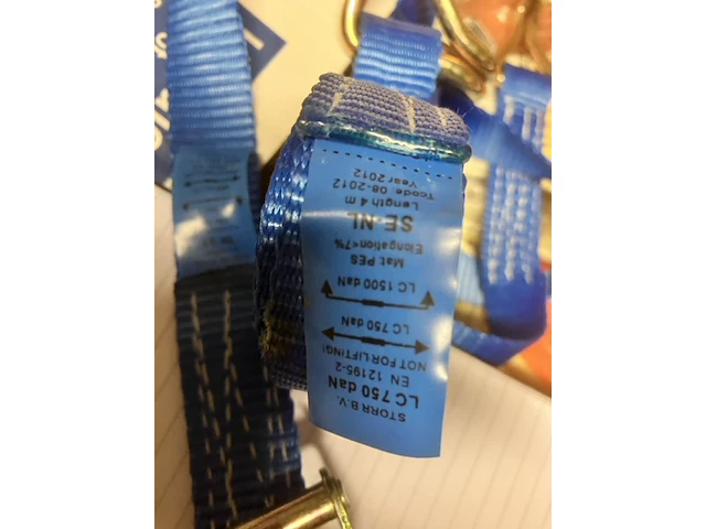 2x spanband met ratelstuk 25mm breed 4mtr,. plus 1mtr. - afbeelding 7 van  11