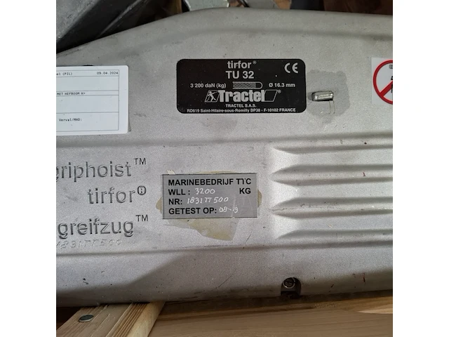 2x staaldraadtakel, tirfor, tu32 - afbeelding 4 van  9