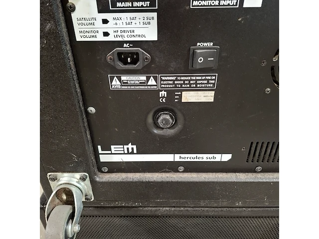 2x subwoofer, lem, hercules sub - afbeelding 7 van  9