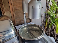 2x tafel met warmhoud apparatuur, o.a. rechaud - afbeelding 7 van  13