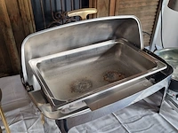 2x tafel met warmhoud apparatuur, o.a. rechaud - afbeelding 11 van  13