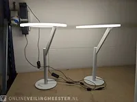 2x tafellamp led, wit - afbeelding 1 van  6