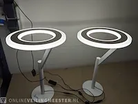 2x tafellamp led, wit - afbeelding 2 van  6