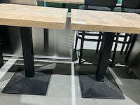 2x tafels, hout/zwart - afbeelding 4 van  4