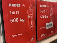 2x takel 14/12 500kg met certificaat hadef professional - afbeelding 2 van  2