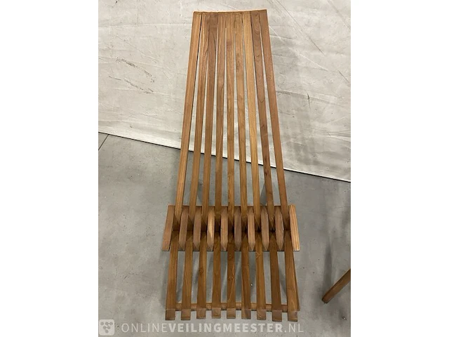 2x teakhouten design klapstoel - afbeelding 5 van  5