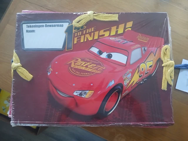 2x tekenbewaarmap cars en rose - afbeelding 2 van  5