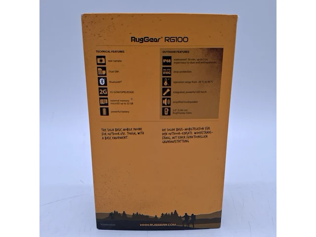 2x telefoon, ruggear, rg100 black - afbeelding 3 van  4