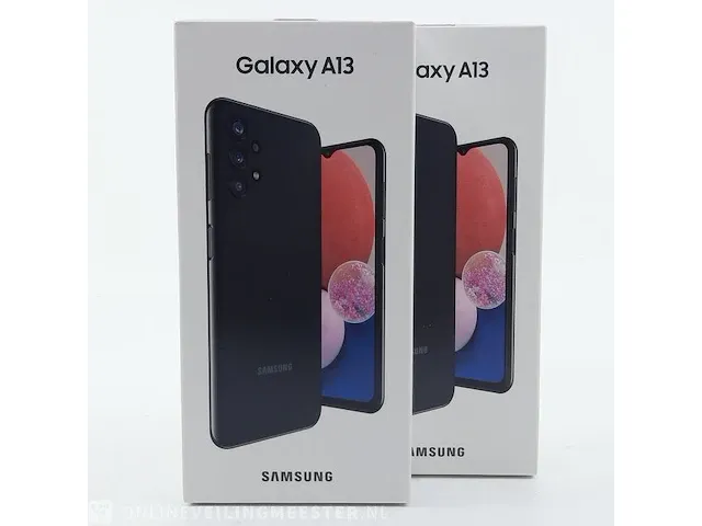 2x telefoon samsung, galaxy a13 sm-a137f 128gb black - afbeelding 1 van  8