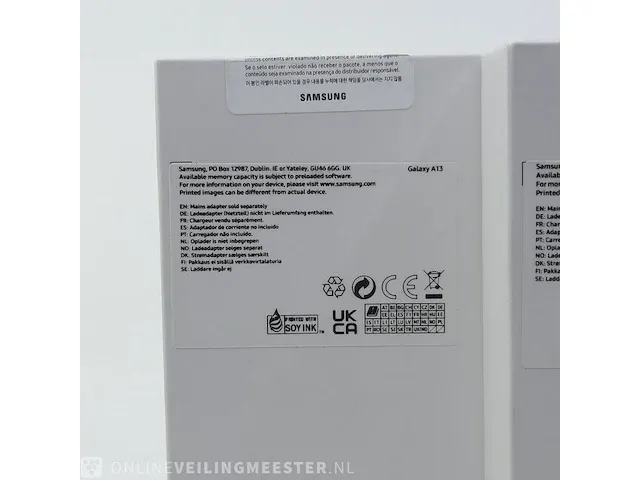 2x telefoon samsung, galaxy a13 sm-a137f 128gb black - afbeelding 5 van  8