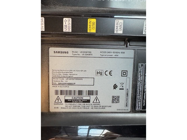 2x televisie 32 inch samsung, ue32k5670 - afbeelding 4 van  4
