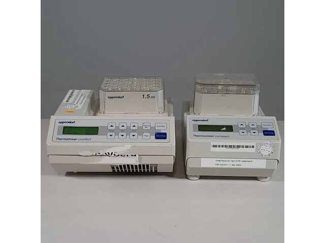 2x thermomixer, eppendorf, thermomixer comfort / compact - afbeelding 1 van  9