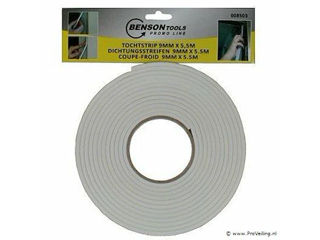 2x tochtstrip rol 5,5meter - afbeelding 1 van  1