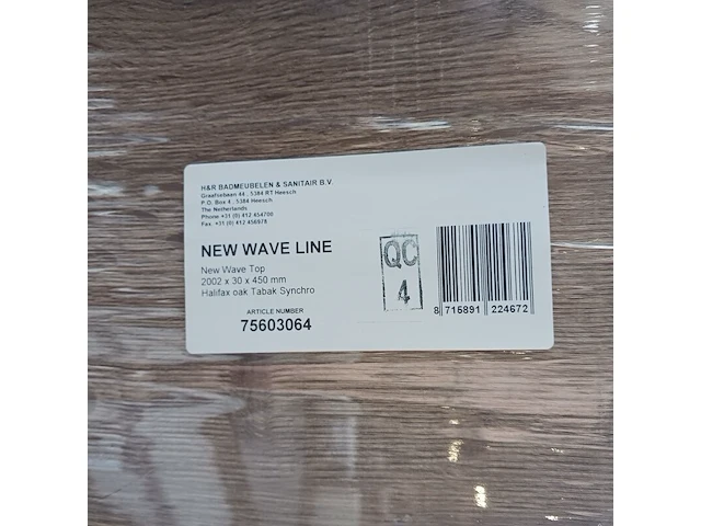 2x topblad, hr badmeubelen, new wave line - afbeelding 4 van  6