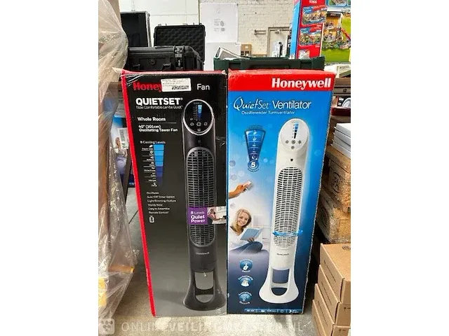 2x torenventilator honeywell, quietset - afbeelding 1 van  5