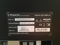 2x touch screen monitor op verrijdbare standaard ctouch, ct65led80b20piruhd - afbeelding 4 van  25