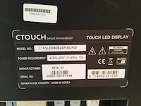 2x touch screen monitor op verrijdbare standaard ctouch, ct65led80b20piruhd - afbeelding 13 van  25