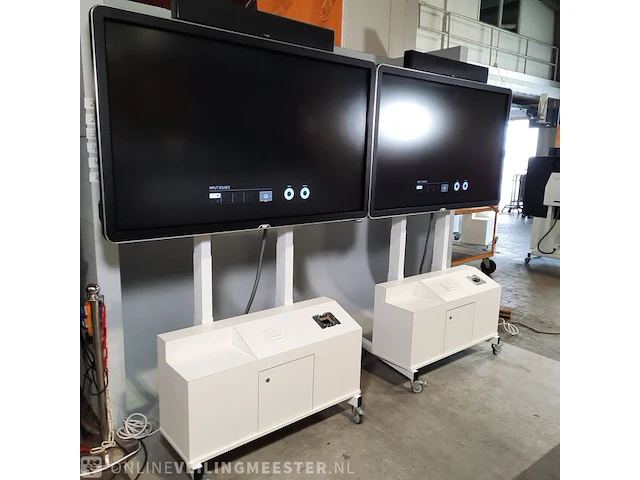 2x touch screen monitor op verrijdbare standaard ctouch, ct65led80b20piruhd - afbeelding 12 van  25