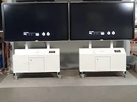 2x touch screen monitor op verrijdbare standaard ctouch, ct65led80b20piruhd - afbeelding 1 van  13