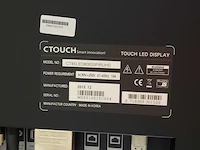 2x touch screen monitor op verrijdbare standaard ctouch, ct65led80b20piruhd - afbeelding 3 van  13