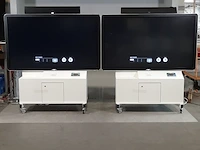 2x touch screen monitor op verrijdbare standaard ctouch, ct65led80b20piruhd - afbeelding 1 van  13