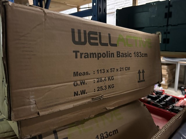 2x trampoline 183 cm wellactive - afbeelding 3 van  8