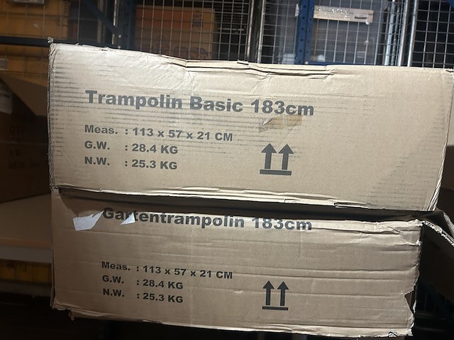 2x trampoline 183 cm - afbeelding 3 van  3