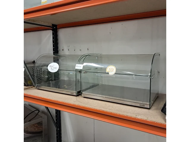 2x transparante display vitrine, combisteel , model 7487.0240 - afbeelding 1 van  5