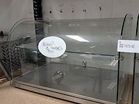 2x transparante display vitrine, combisteel , model 7487.0240 - afbeelding 3 van  5