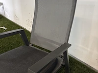2x tuinstoel, antraciet - afbeelding 8 van  9