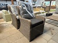 2x tuinstoel, denza, bruin - afbeelding 1 van  4