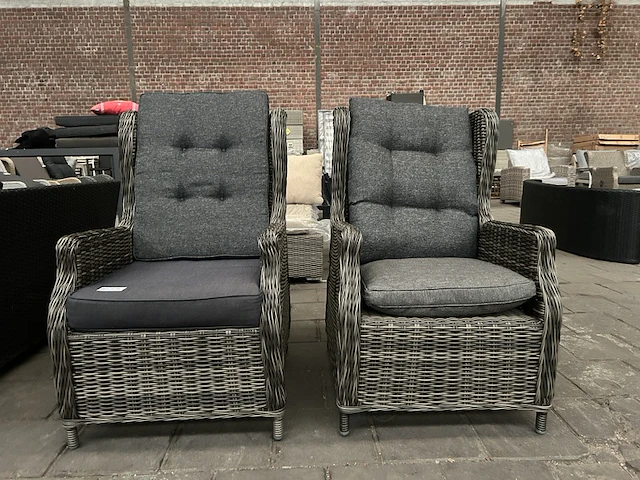 2x tuinstoel verstelbaar denza - afbeelding 1 van  6