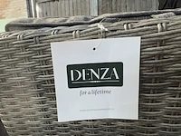 2x tuinstoel verstelbaar met 1x bijzettafel met glasplaat denza - afbeelding 8 van  8